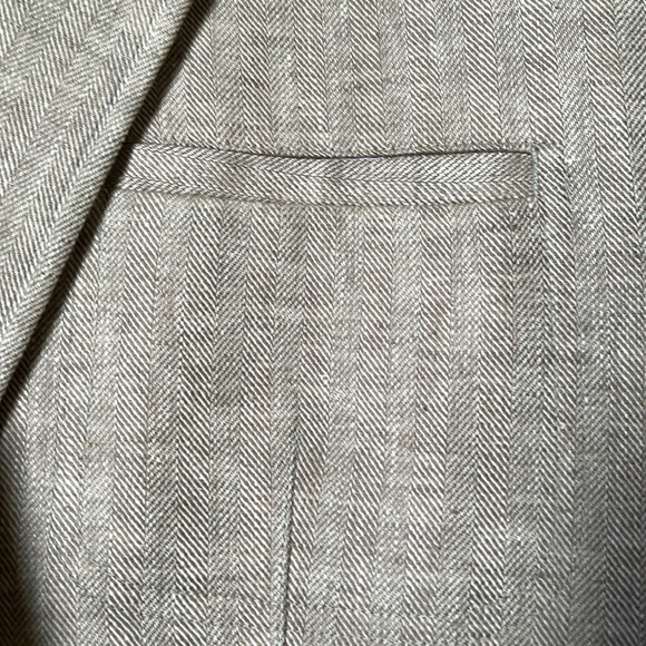 Egara Men’s Blazer Size 42R Herringbone Twill Sz 42 R - Picture 4 of 11